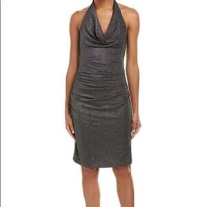 NWT - Nicole Miller halter neck shimmery dress - Large